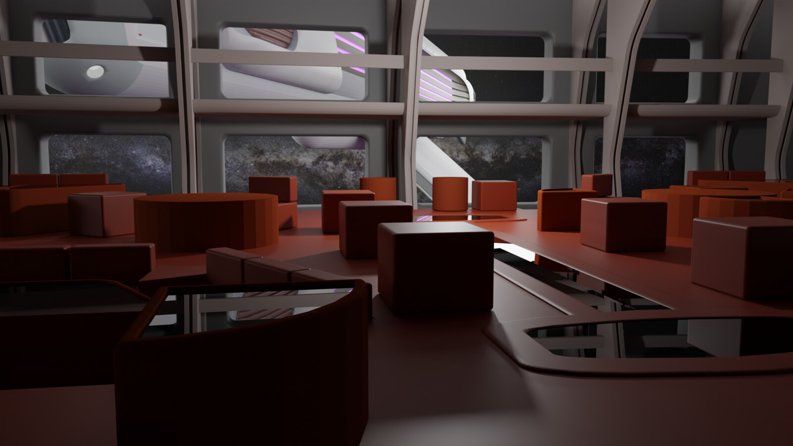 Here is another test render with the correct enterprise visible outside the windows.