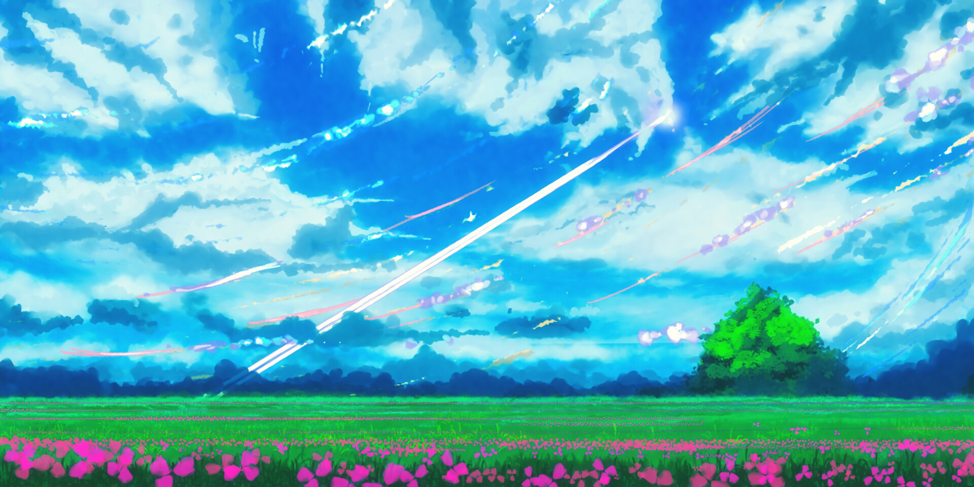 ArtStation anime grassfield