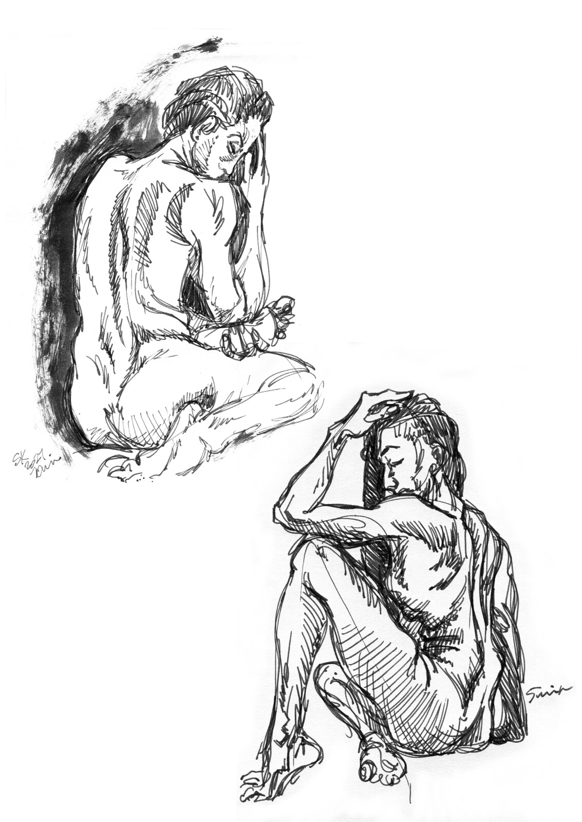 More poses with a Lamy fountain pen.
