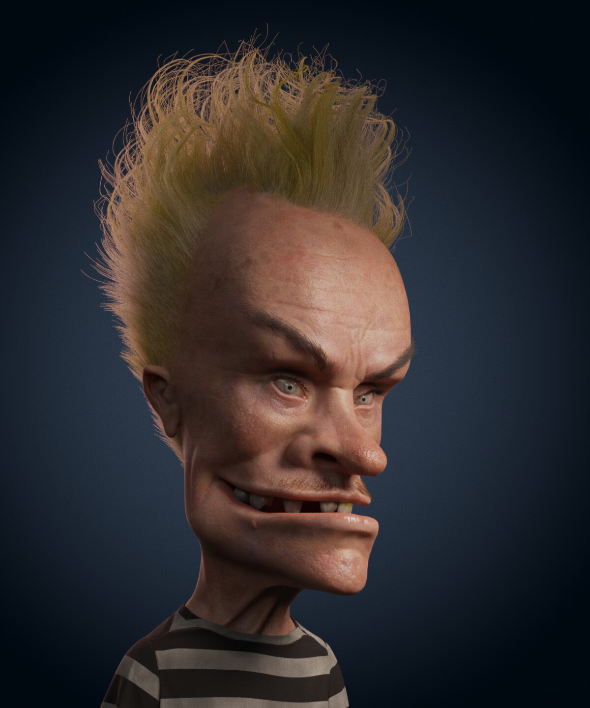 Cartoon characters sales with big foreheads