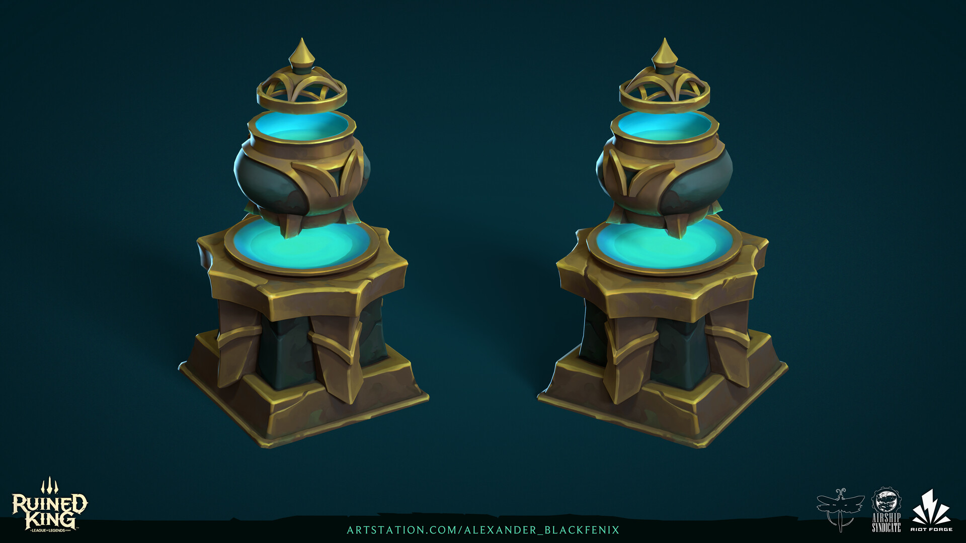 UnrealRealityStudio Ruined King Incense Burner