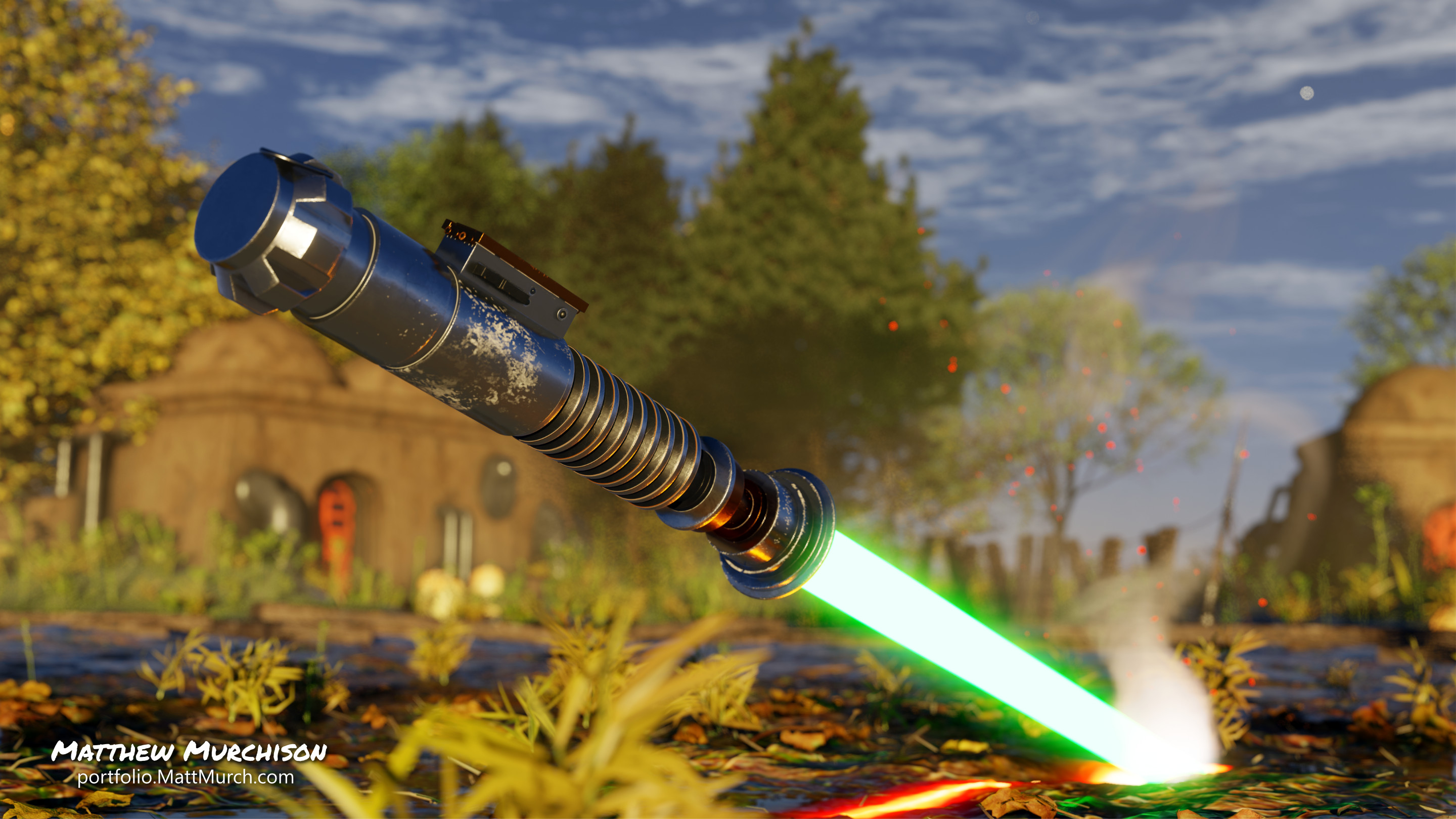 The saber in full detail.