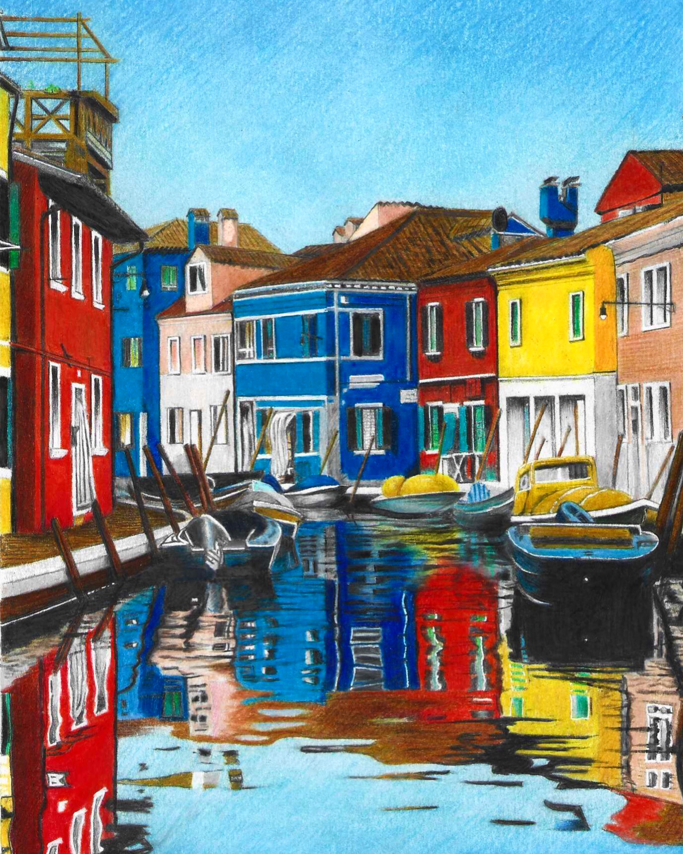 Venice – Murano Island – Award-Winning Surrey Artist – Linda Brand UKCPS –  Gallery – Pencil Artist | Surrey Artists Art Galleries