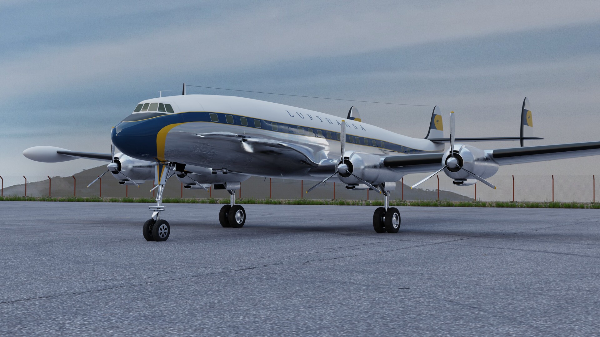 ArtStation - Lockheed SuperConstellation