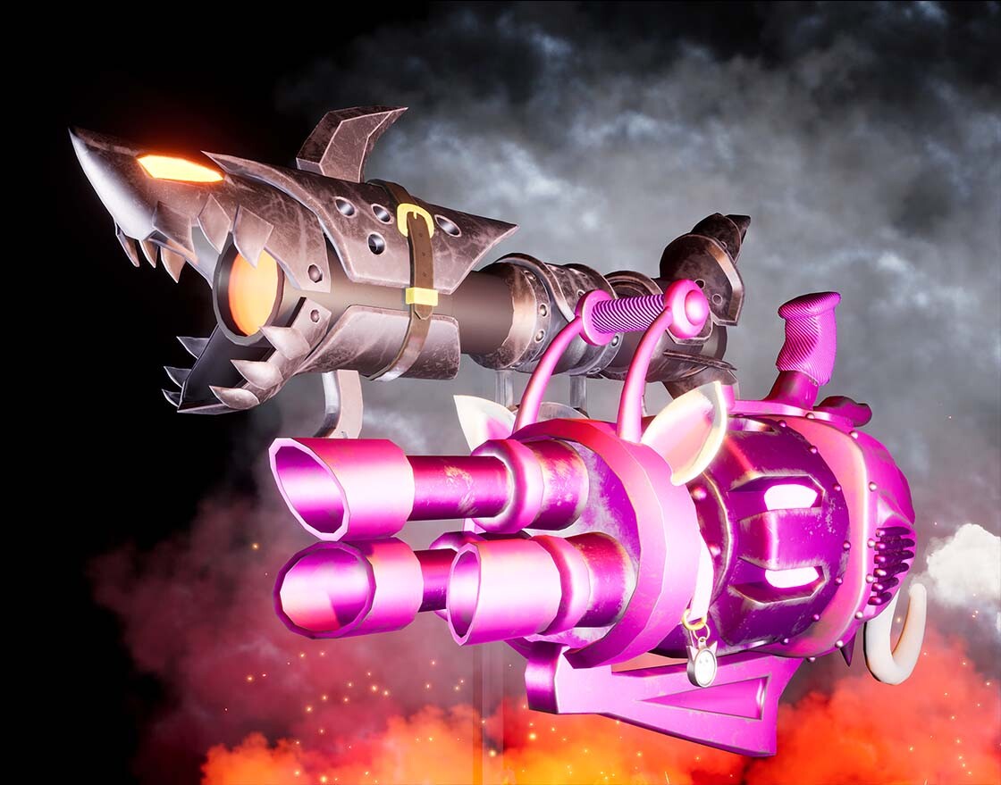 ArtStation - League of Legends - Jinx - Fishbones and Mr Pow Pow