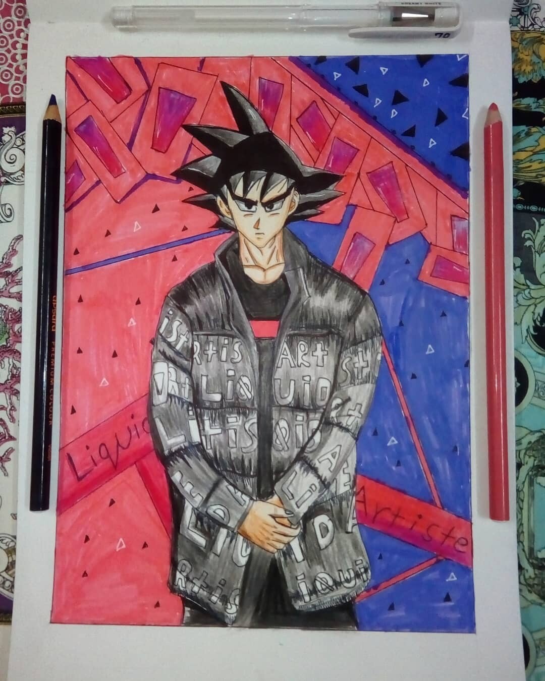 Black goku  Goku drawing, Anime artwork, Anime drawings