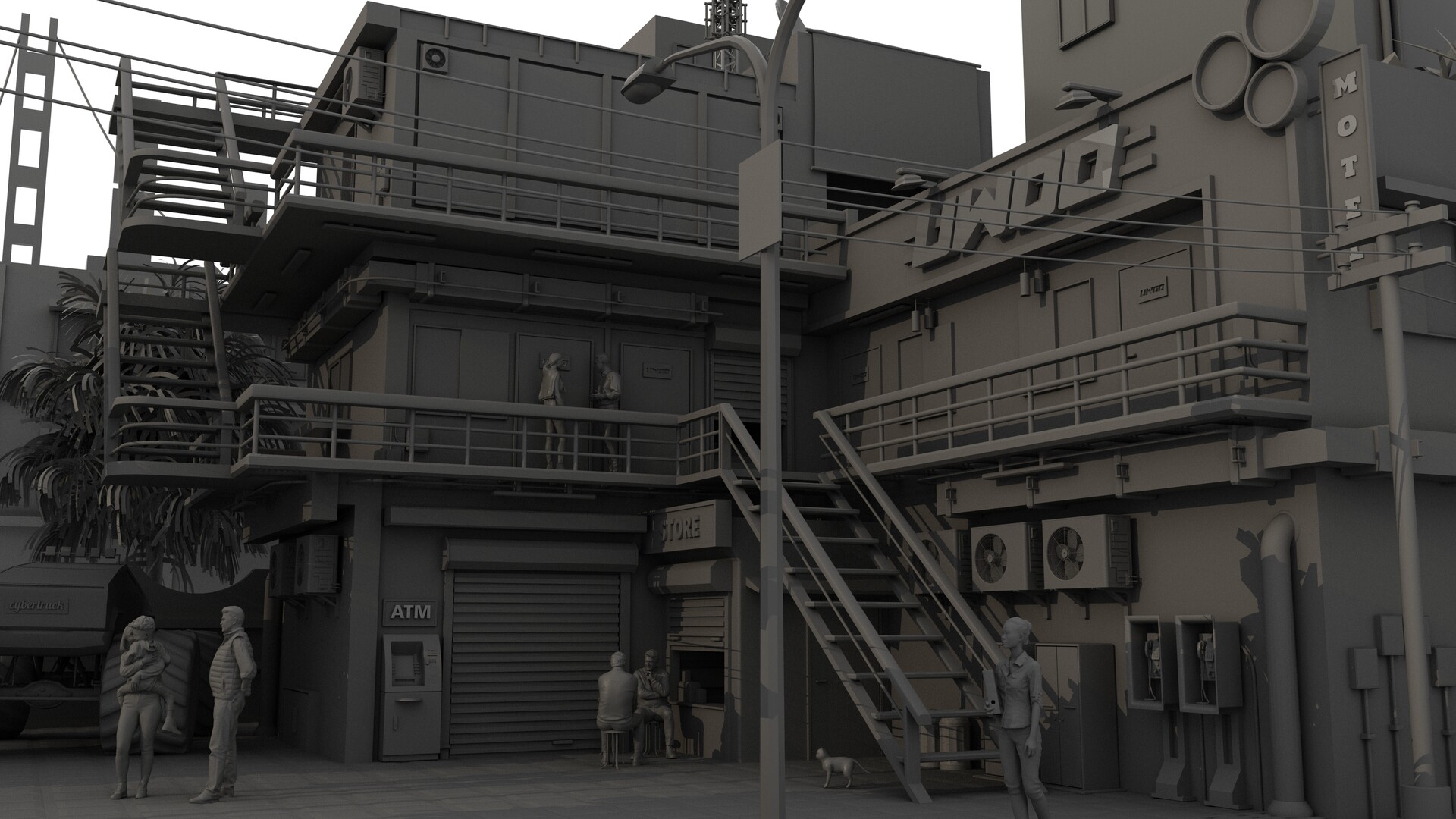 ArtStation 3D Apartment Exterior