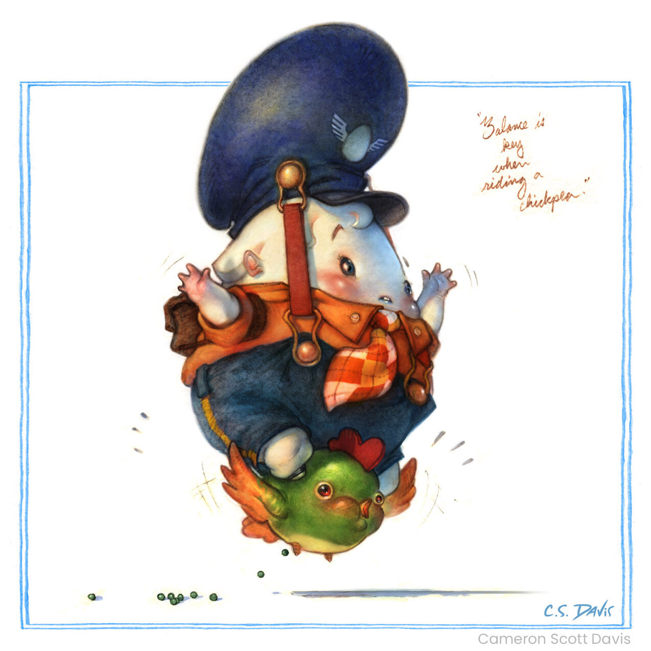 Finished illustration of a character from my Sleepwalkerz IP. 