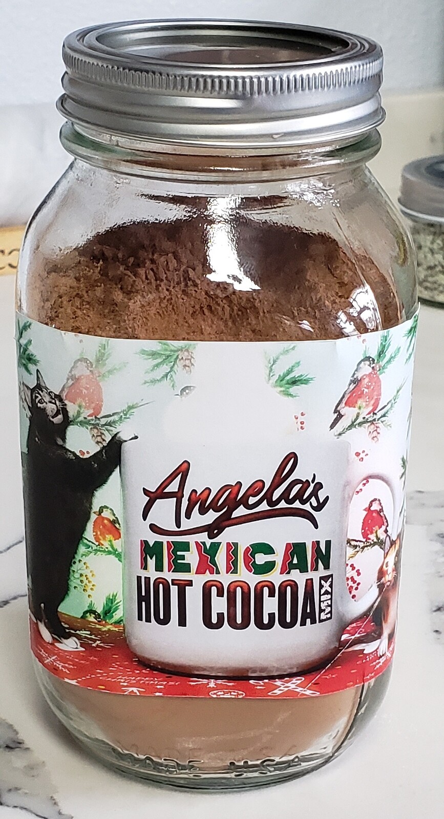 Photo of Mexican Hot Cocoa label on jar