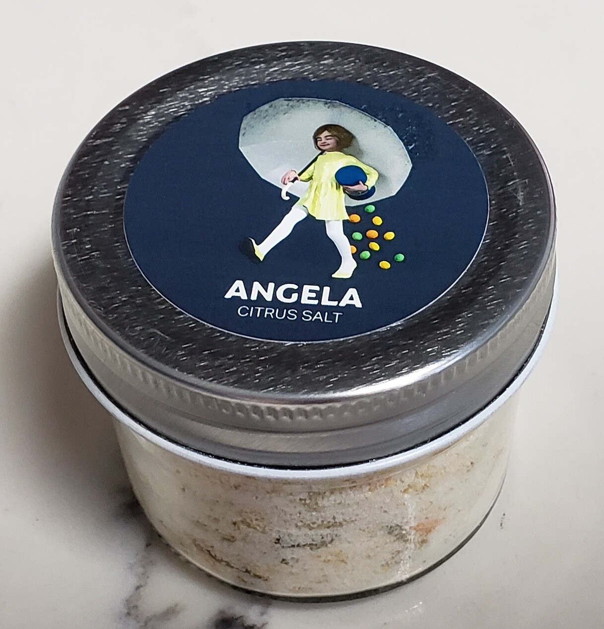 Photo of Citrus Salt label on jar