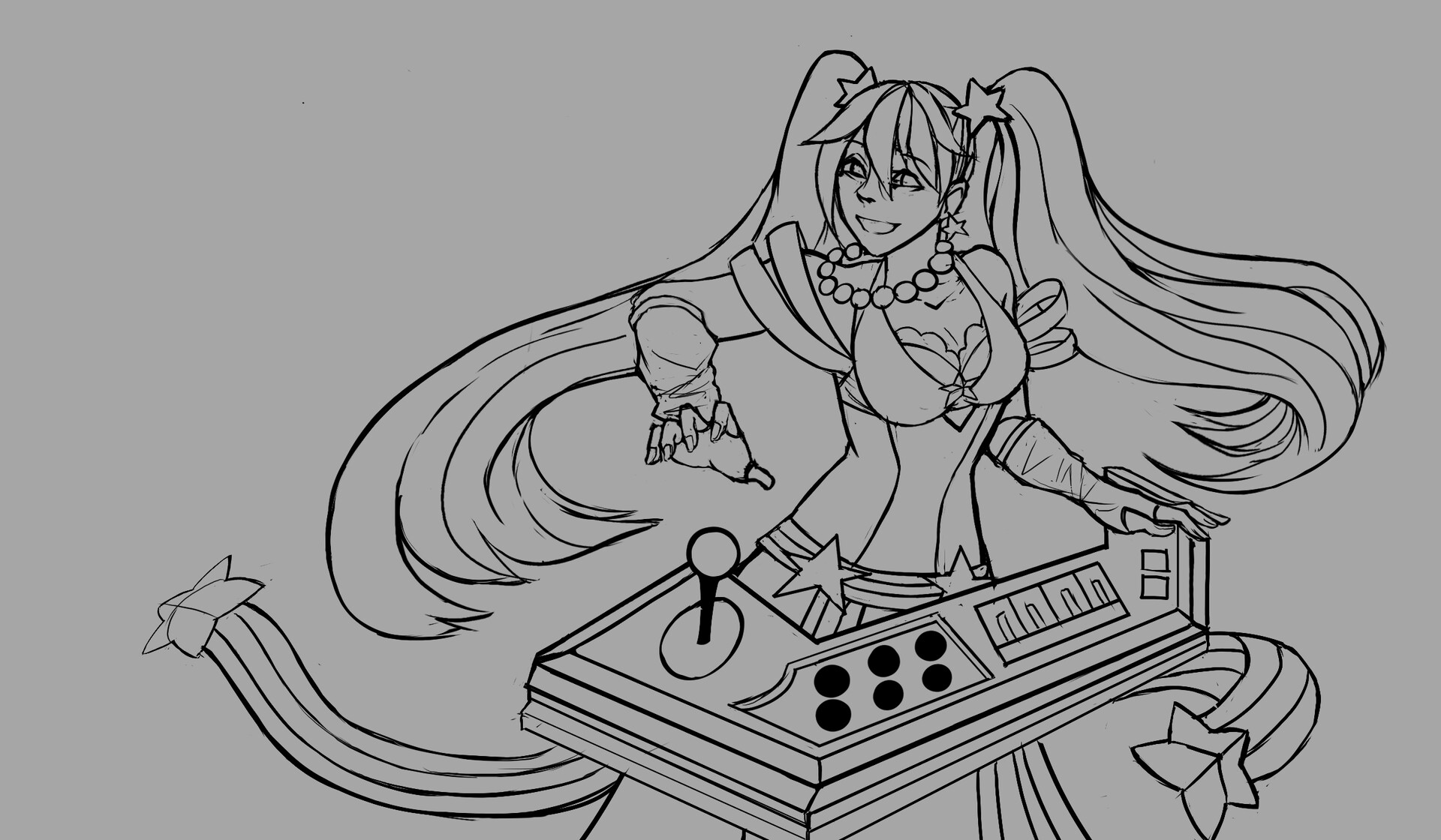 ArtStation - Arcade Sona Visual Rework Fan Art - League of Legends, image size:1920x1120