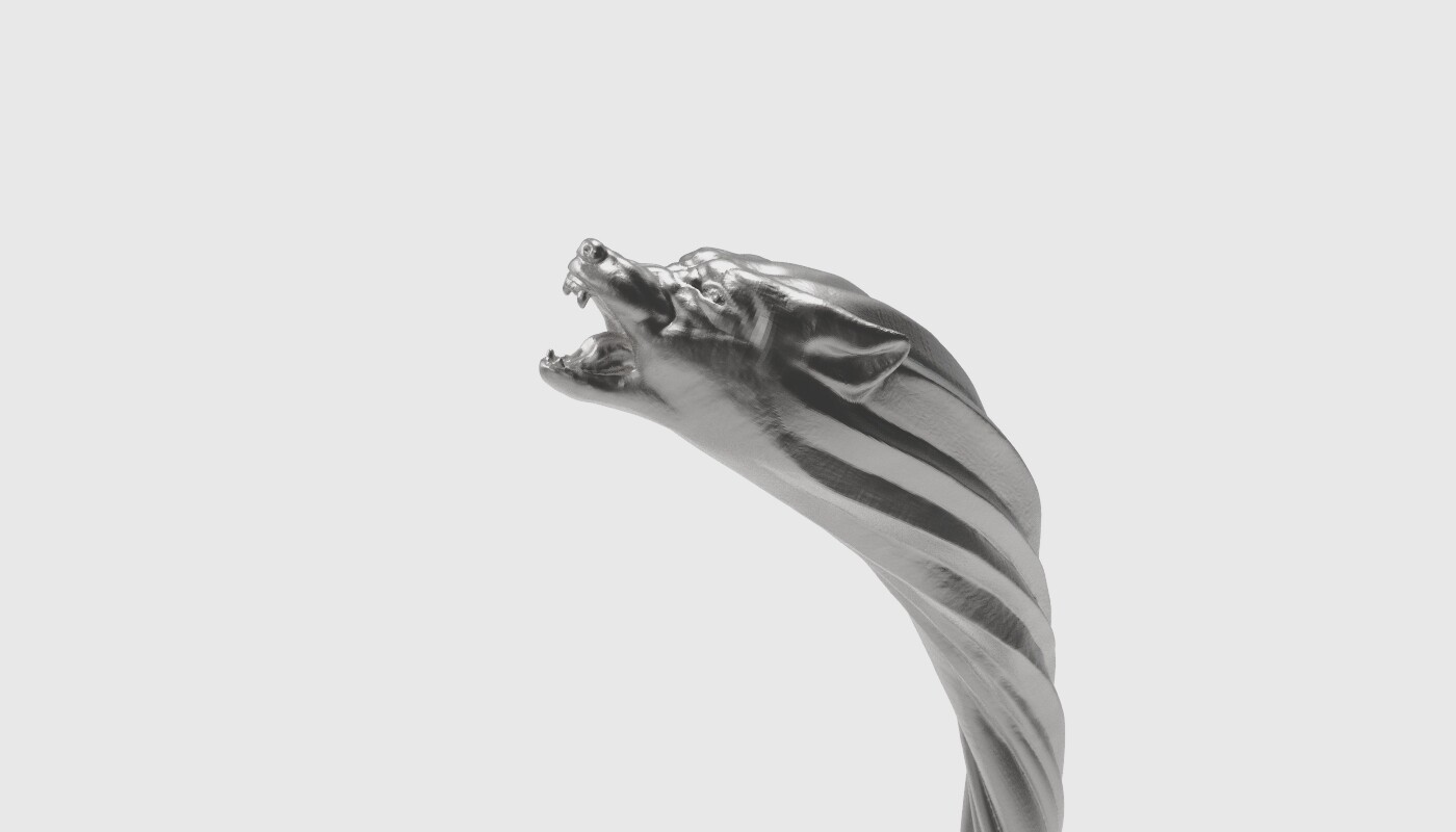 Wolf bracelet detail