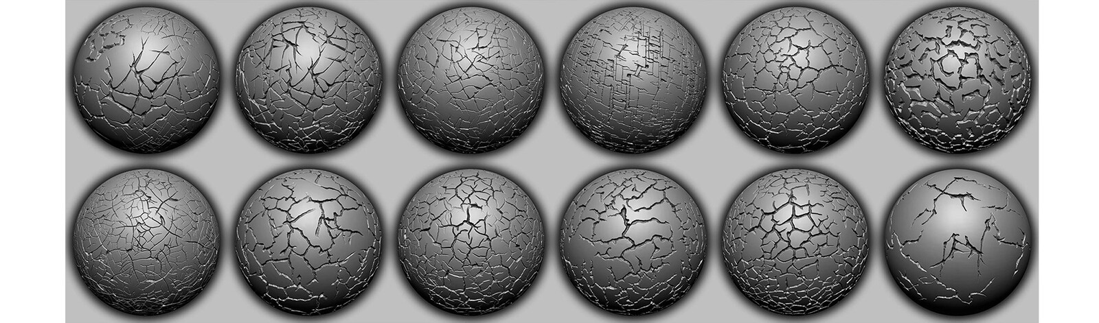 20 VDM Crack Brushes and Alphas for ZBrush (By Yacine BRINIS) Vol1 Set 008