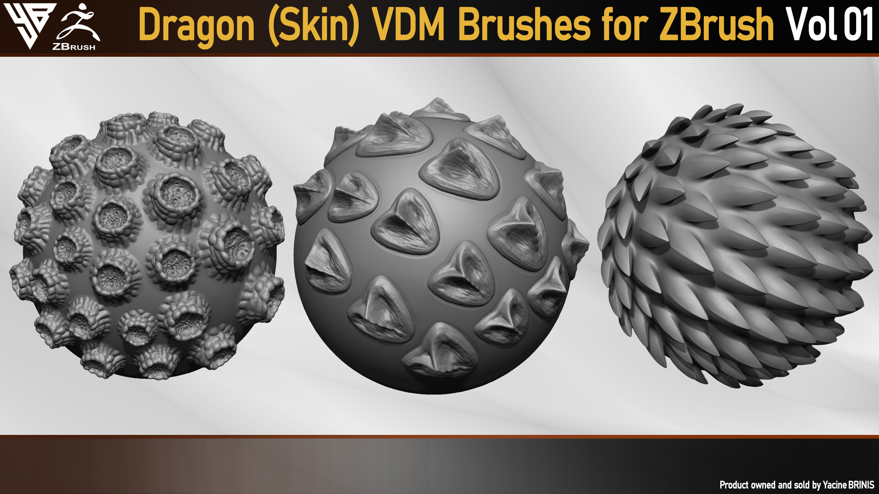 Dragon  (Skin)  VDM  Brushes  for  ZBrush  Vol 01 by Yacine BRINIS 005