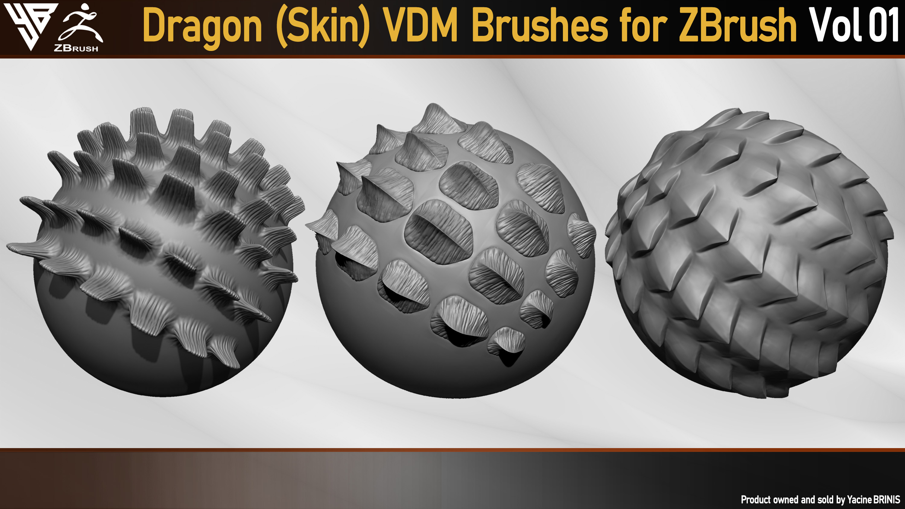 Dragon  (Skin)  VDM  Brushes  for  ZBrush  Vol 01 by Yacine BRINIS 006