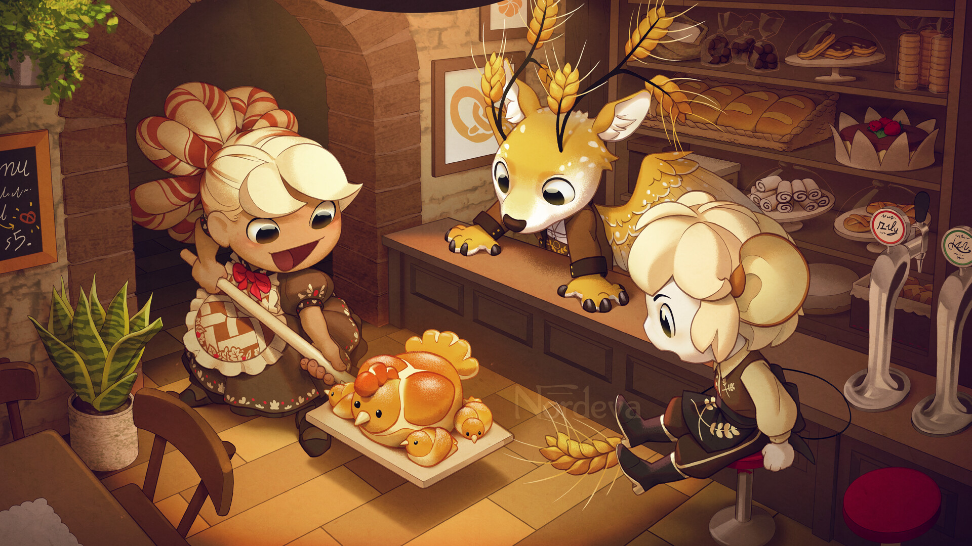 ArtStation - Café - illustrations 🥨🍻