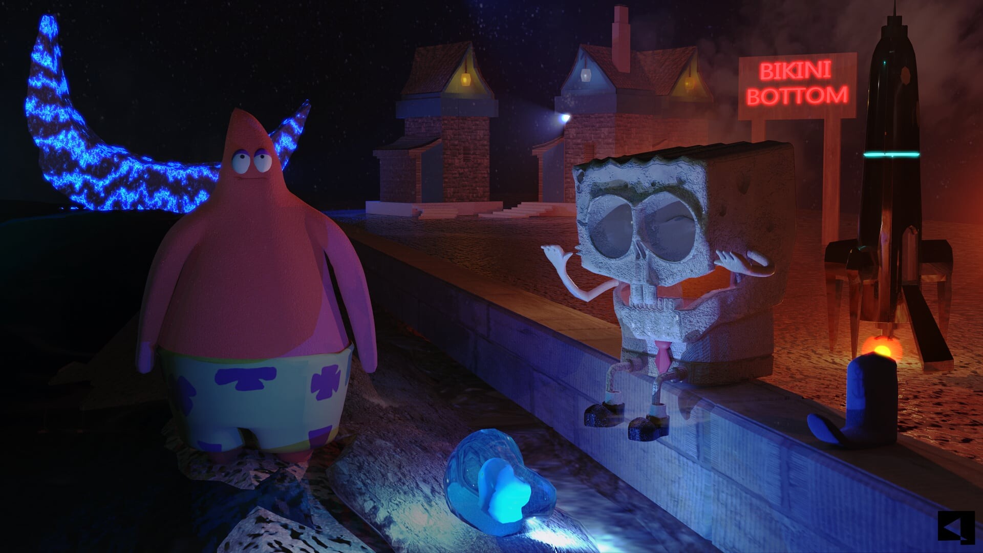 ArtStation spongebob square pant