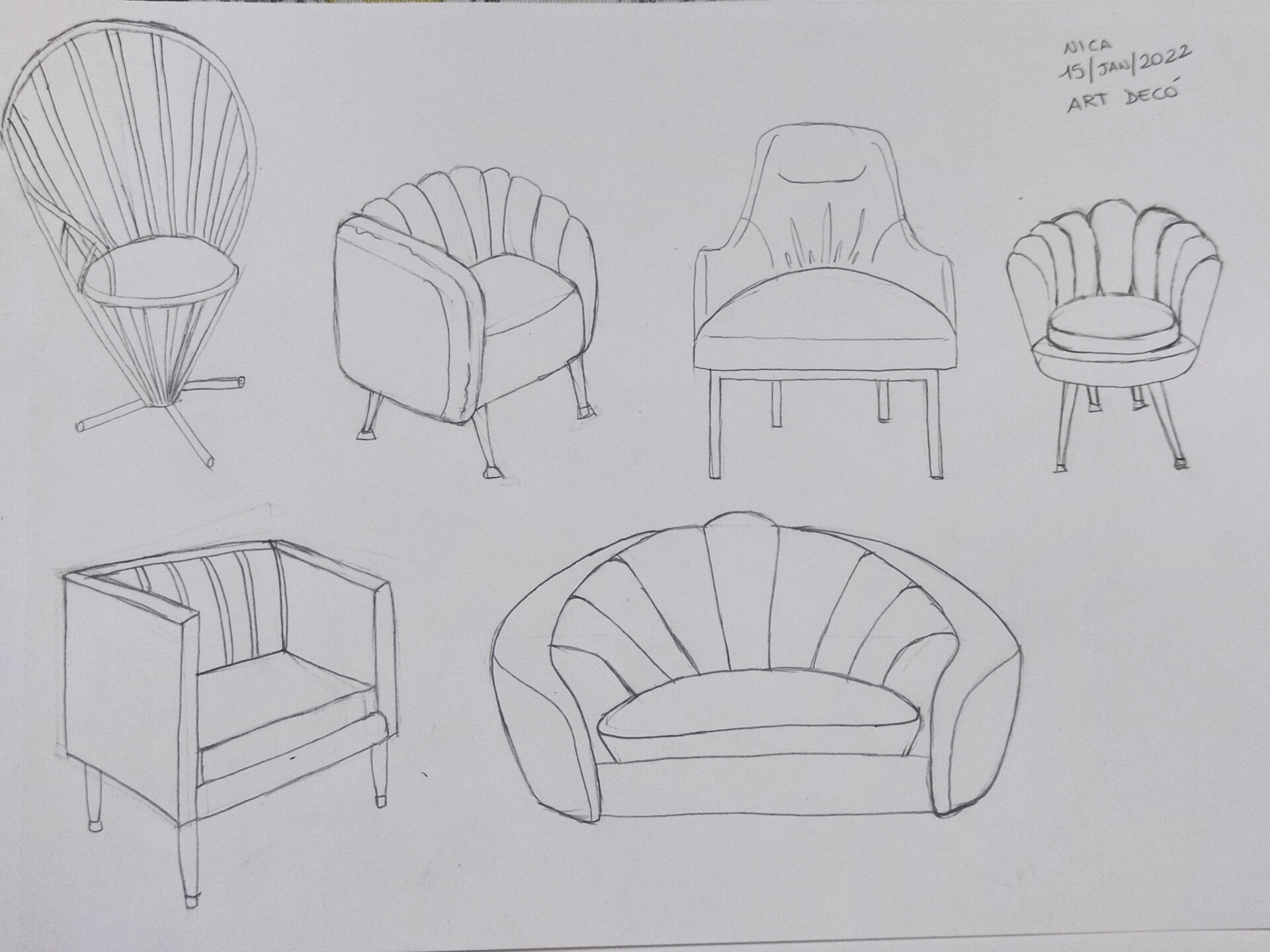 Nica Chan on Twitter Art Deco furniture sketches  sketches artdeco  furniture httpstcoPyXz6SU8iv  Twitter