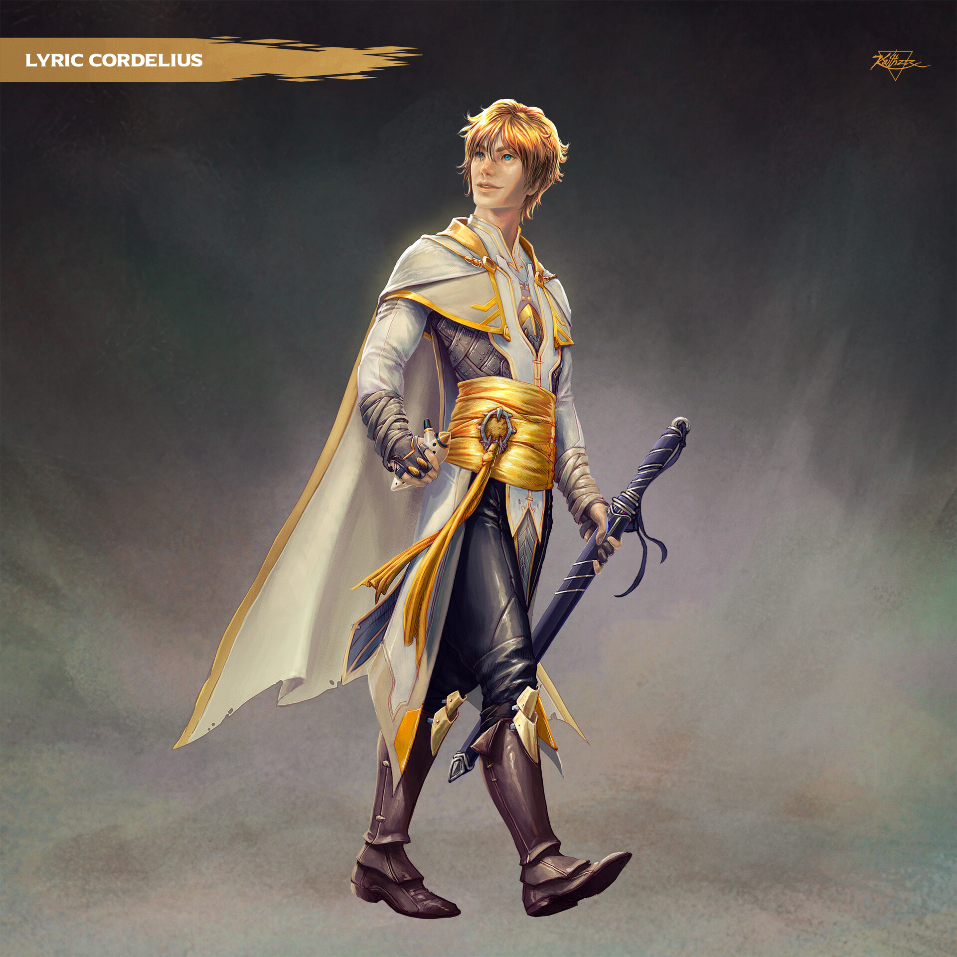 Lyric Cordelius, Aasimar Bard ©Kaithzer Morejón