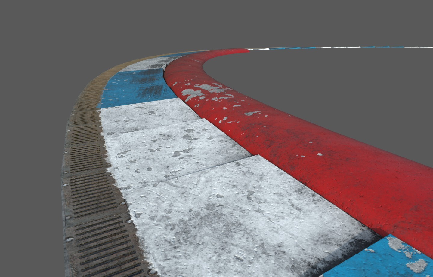 ArtStation race track kerbs