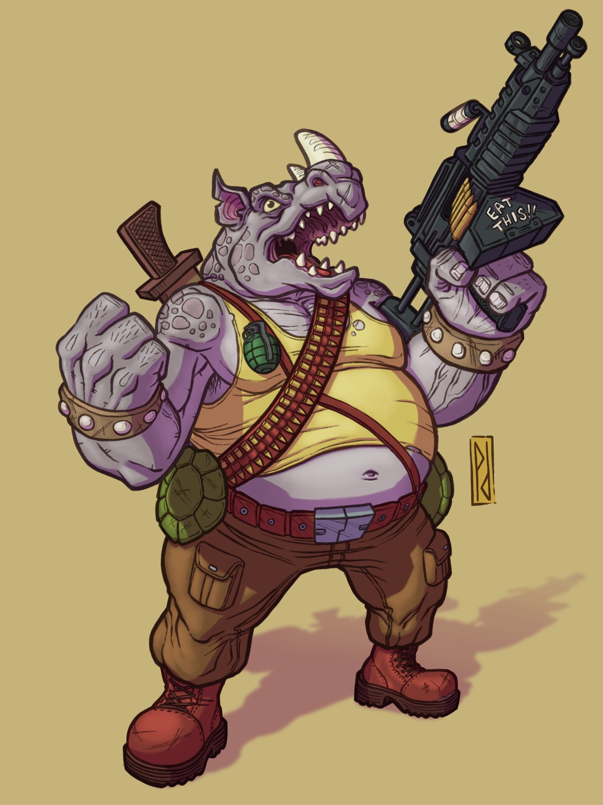 ArtStation TMNT Rocksteady ArtStation TMNT Rocksteady