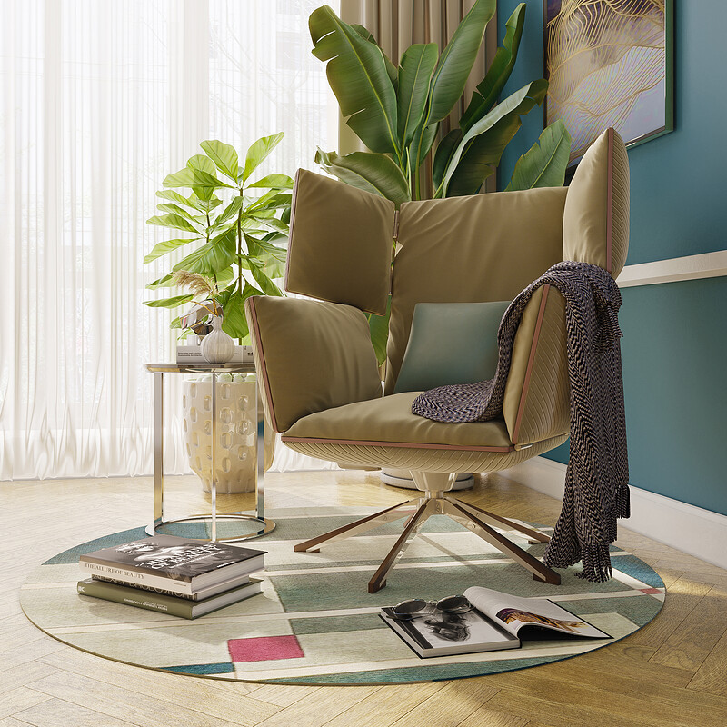 Apartment With Chair and Plants