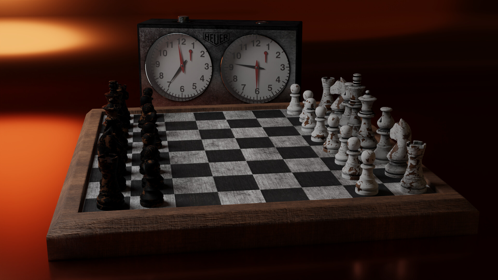 ArtStation Chess Set And Clock