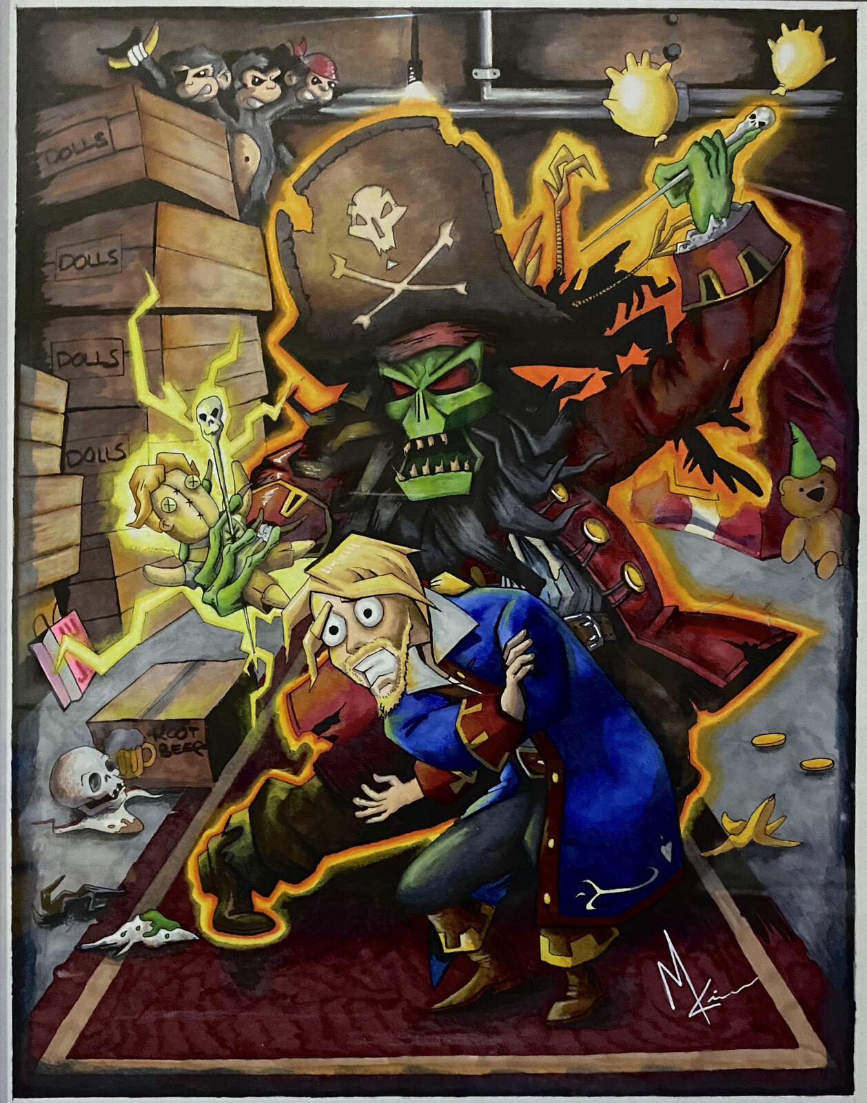 The final battle captured from Monkey Island