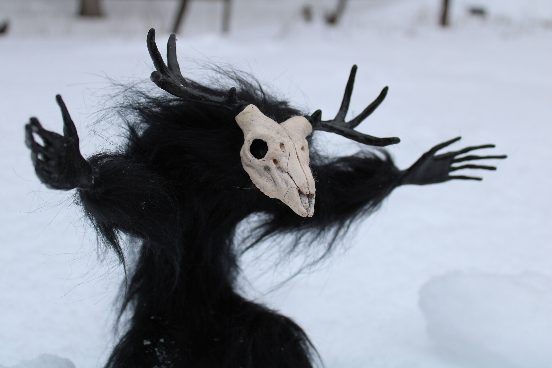 Wendigo top art doll