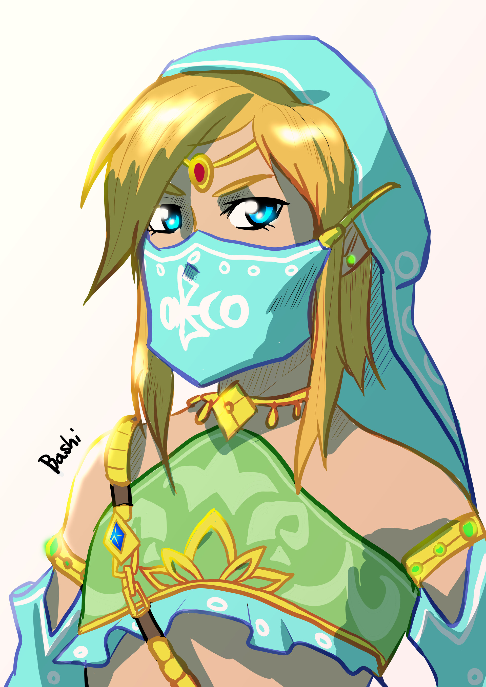 ArtStation BotW Link gerudo style