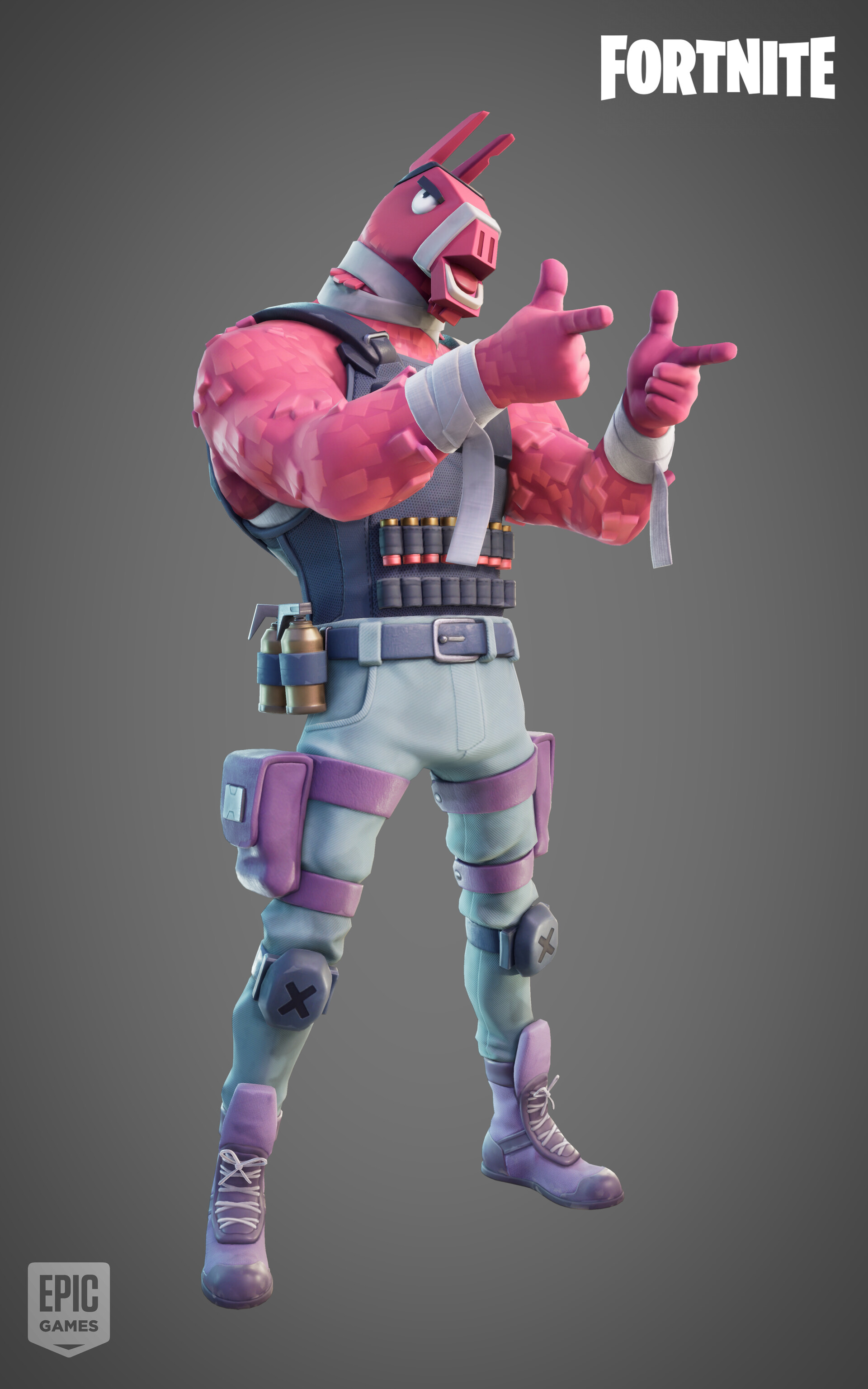 ArtStation Fortnite Lt. John Llama Skins