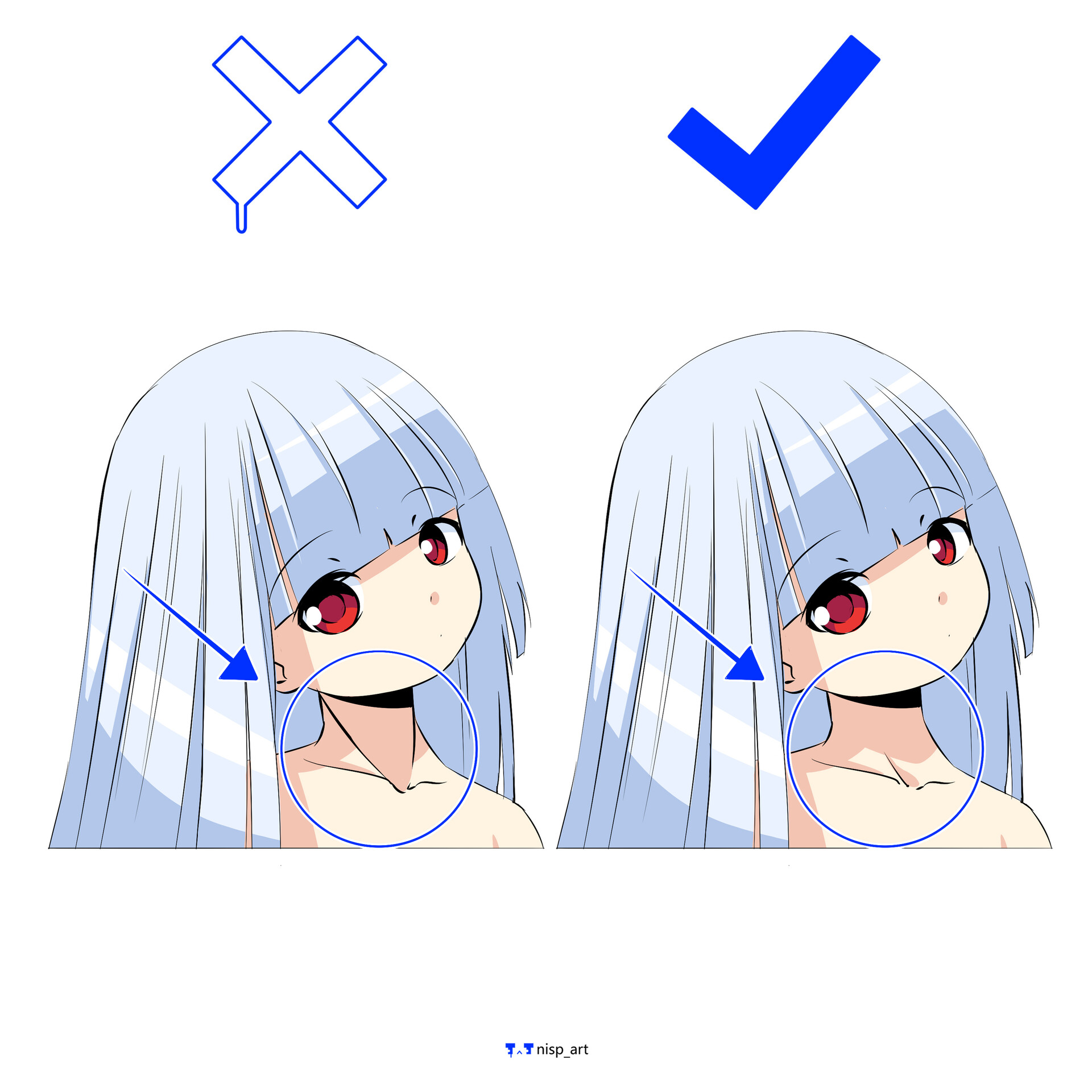 how to draw manga: neck, arms and shoulders by LuneDeLaNeige on DeviantArt