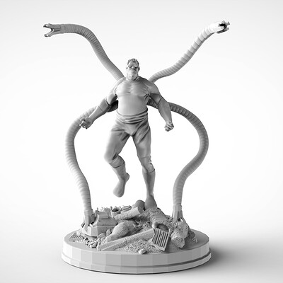 3D Printable Doctor Octopus by Jared Veloria