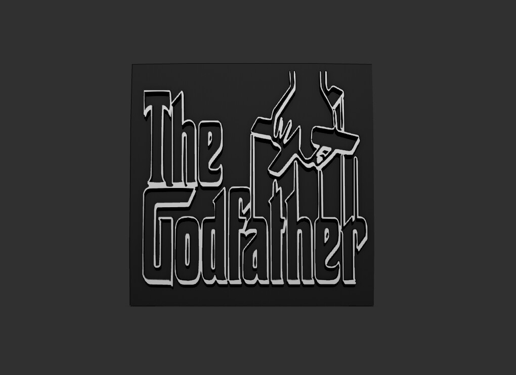 ArtStation - The Godfather logo 3D El padrino