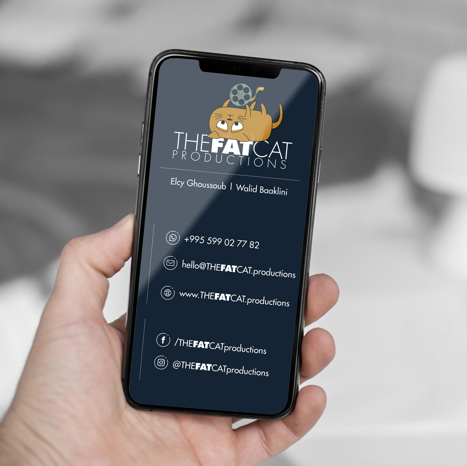 The Fat Cat production
Digital business card