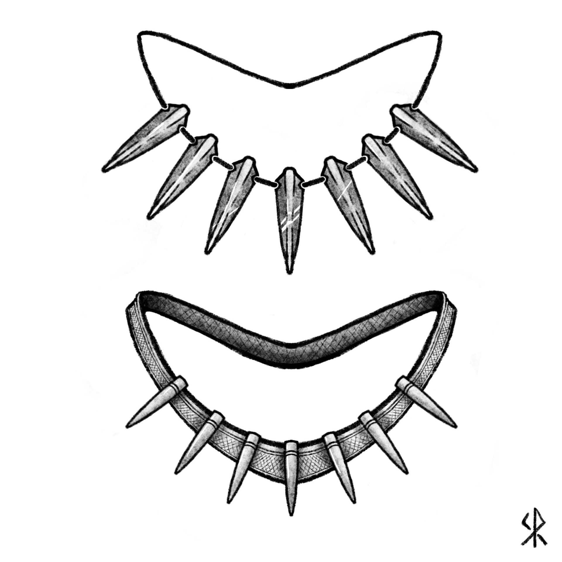 ArtStation Black Panther s claw necklace