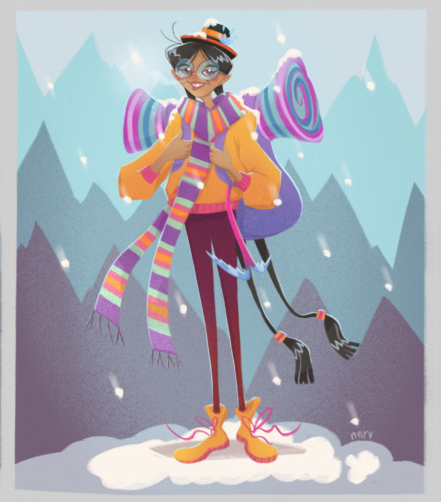 December Character Design Challenge: 'Cholita adventurer' character concept