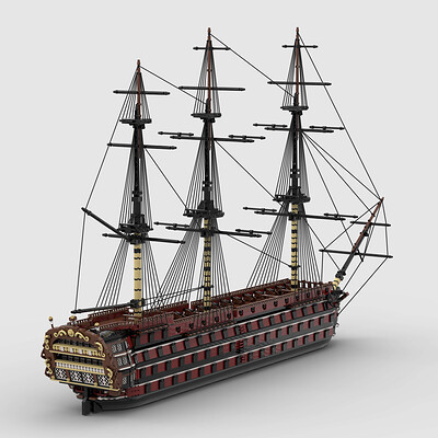 Lego man o war ship cheap