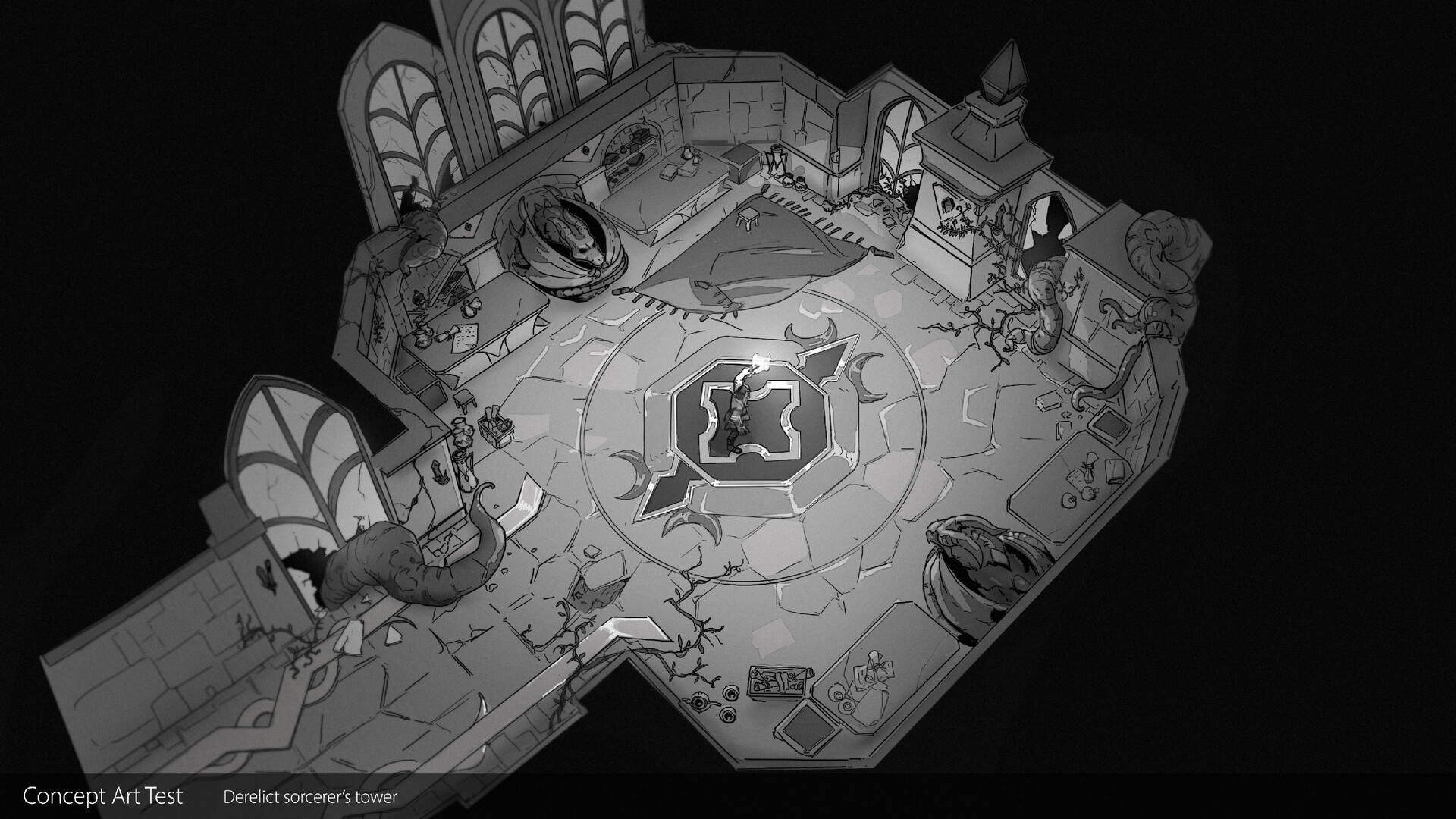 Elie Gomez Concept Art Test Environments