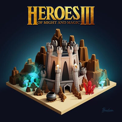 Bodom dungeon low poly color2