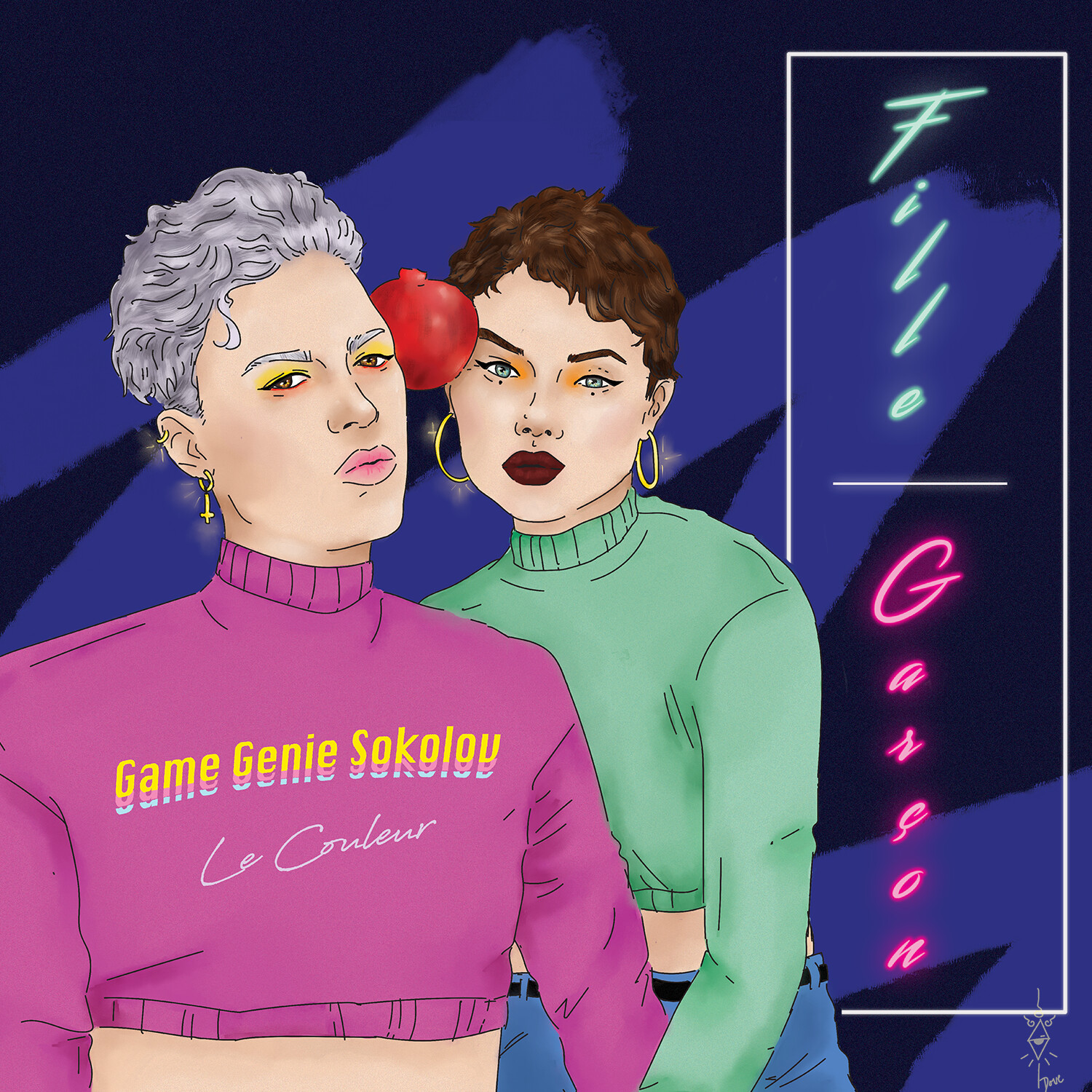 Conceptualisation d'une pochette d'album pour Game Genie Sokolov 