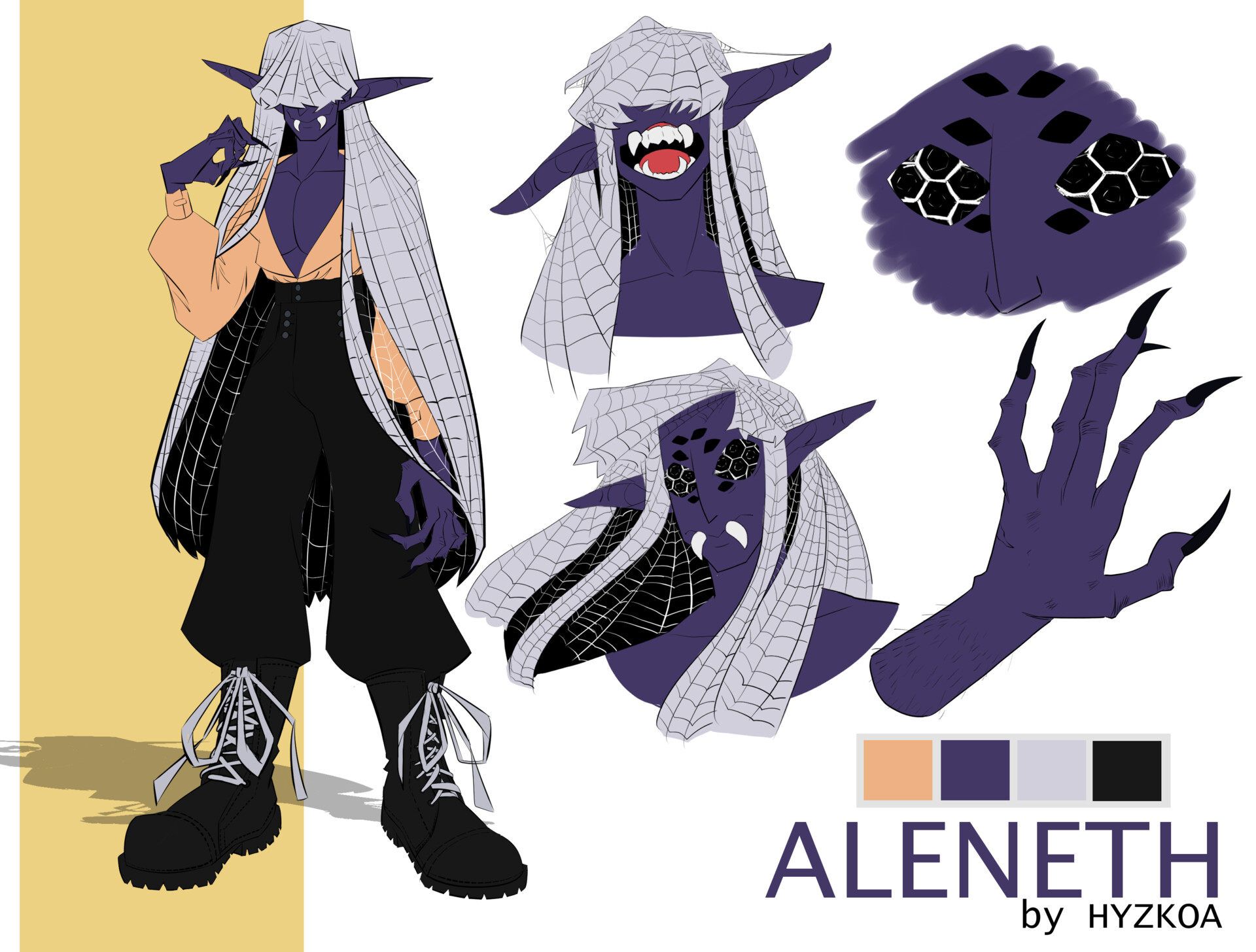 ArtStation Original Character Design Reference Sheet