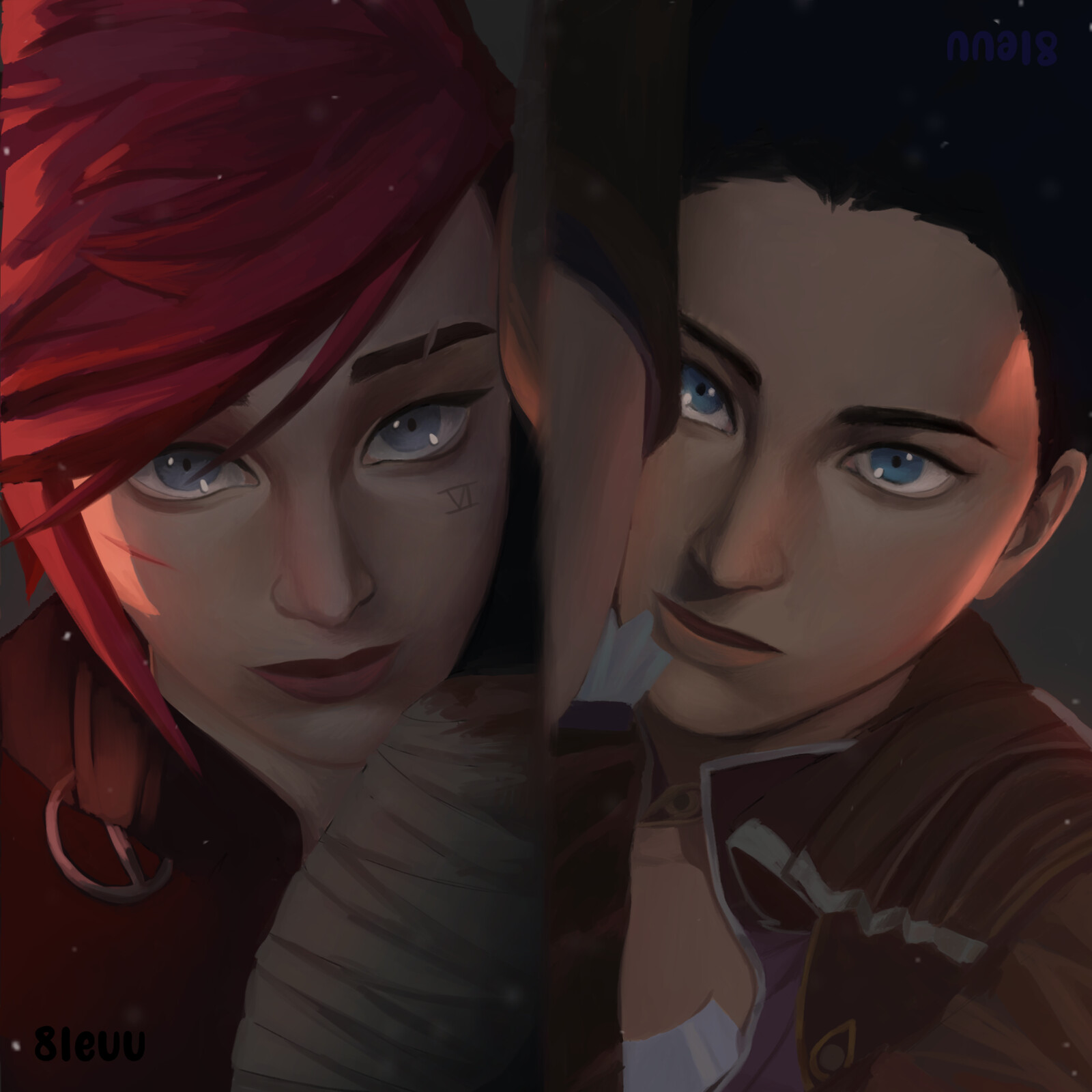 8leuu - vi + caitlyn fanart
