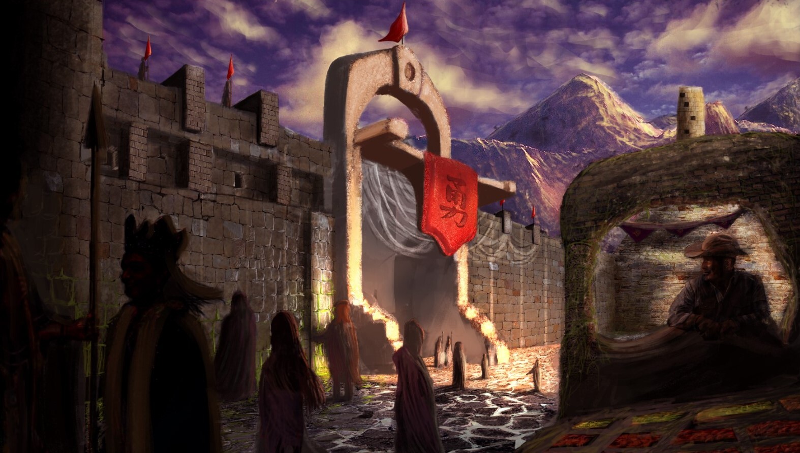 ArtStation Concept design of the outer space of the castle