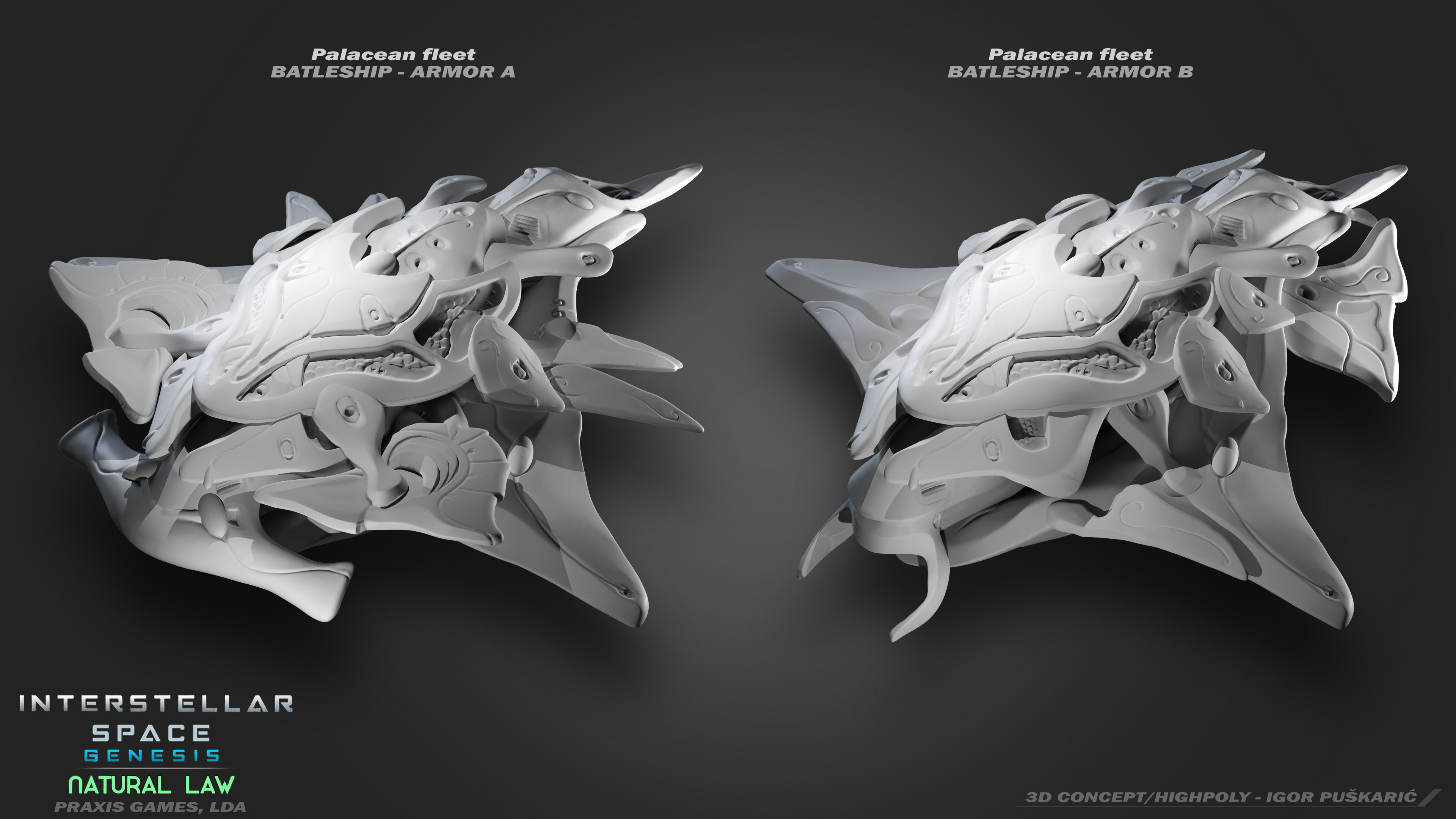 Palacean Battleship A and B versions