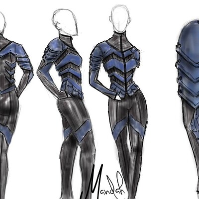 superhero costume design drawings