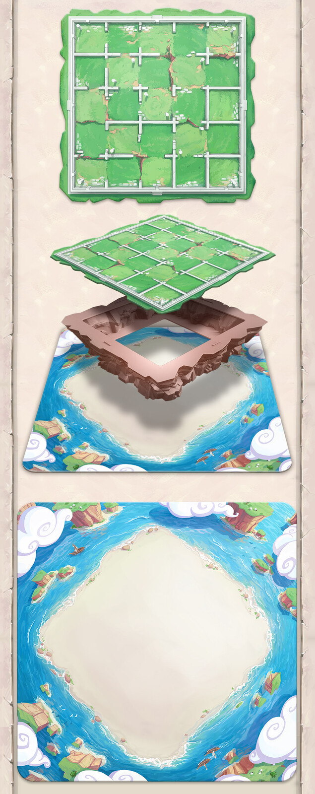 Island Board (art and modeling).