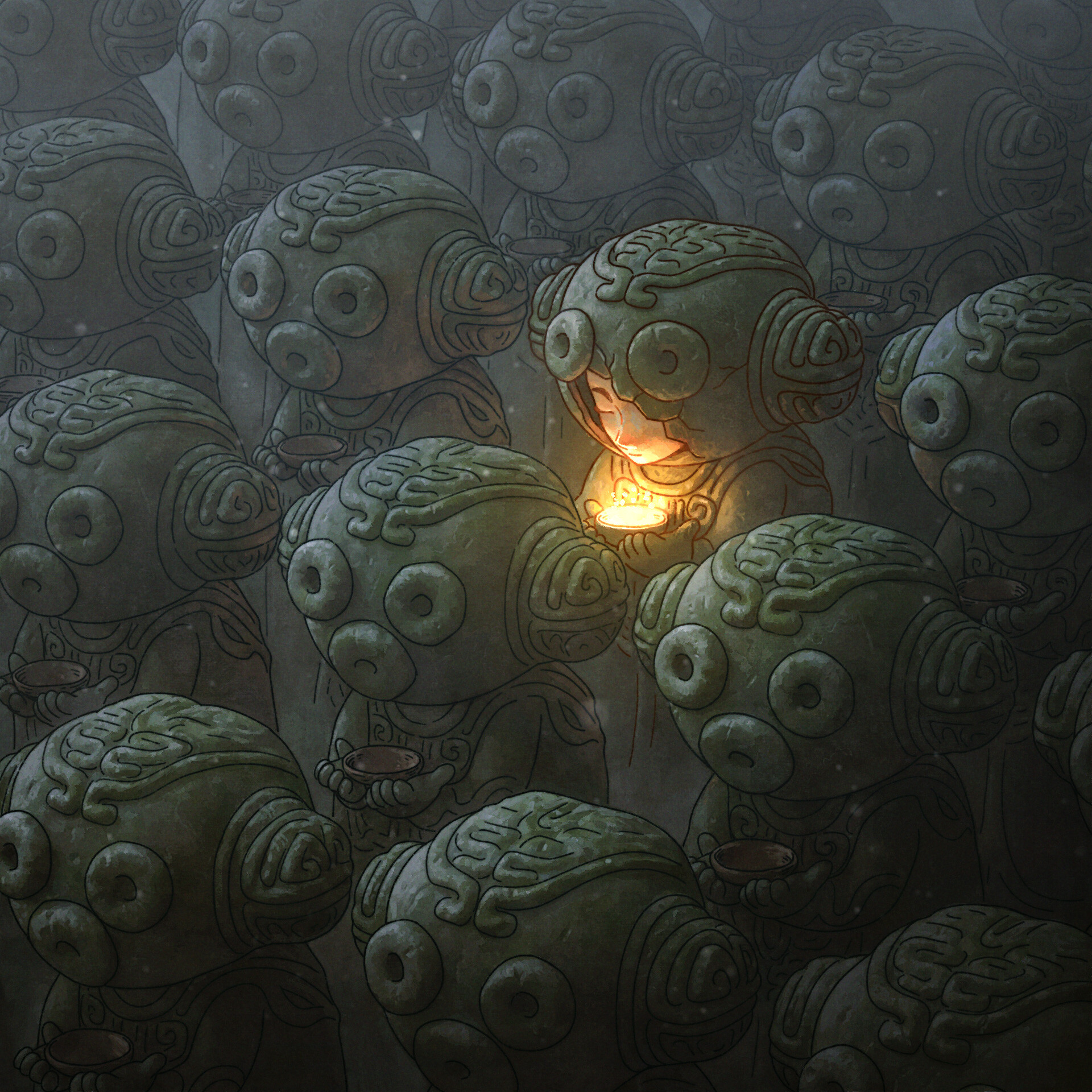 Sleeping Statues by Sam Carr r/ImaginaryFeels