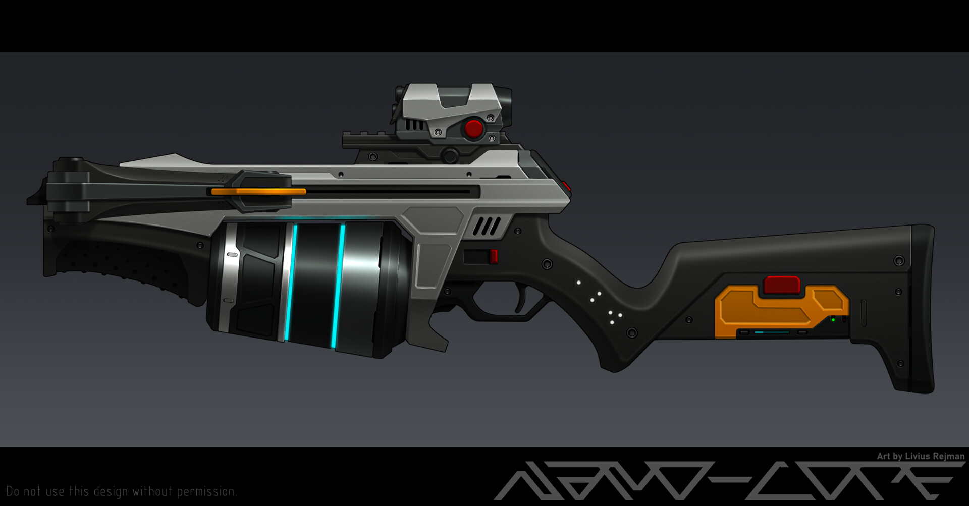 ArtStation Sci Fi Repeater Crossbow