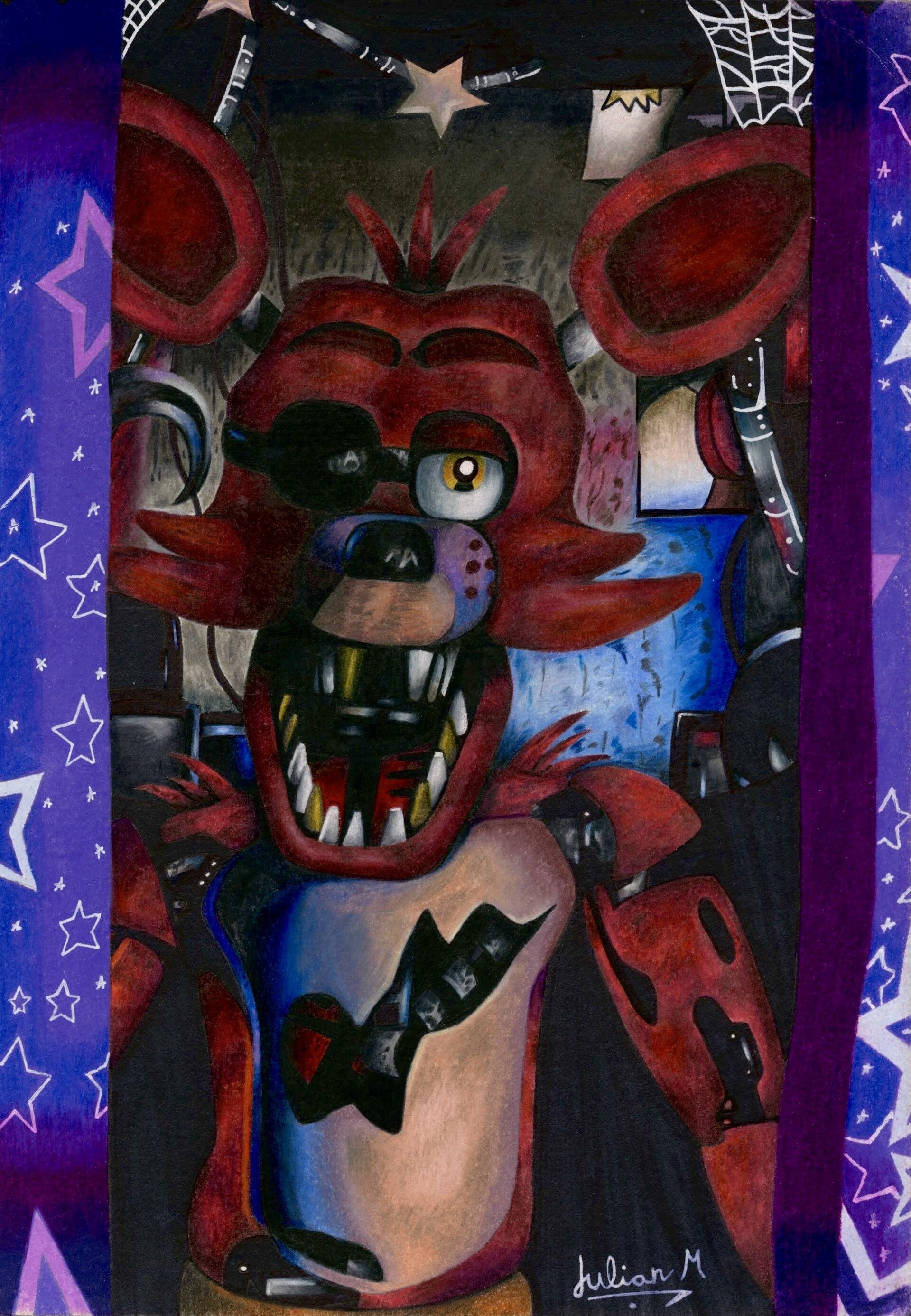 Withered Foxy, art, supernatural_creature HD phone wallpaper